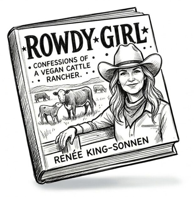 Cover of "Rowdy Girl" by Renée King-Sonnen, vegan rancher memoir.